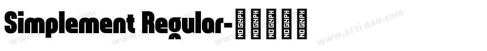 Simplement Regular字体转换